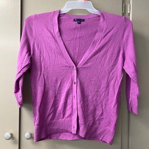 Gap 3/4 Sleeve Purple Sweater Size M